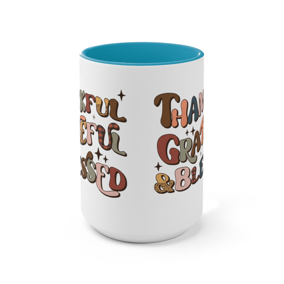 Two-Tone Coffee Mugs, 15oz