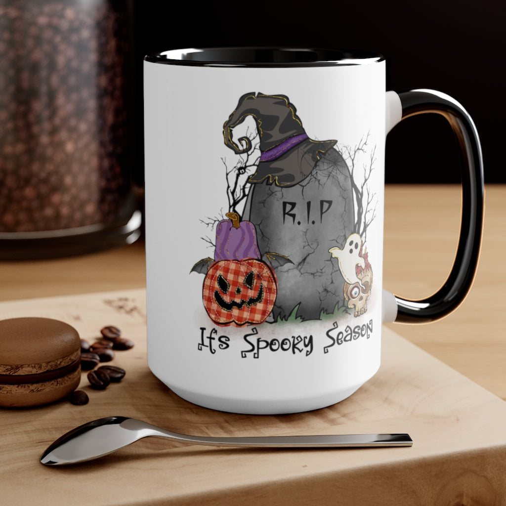 Two-Tone Coffee Mugs, 15oz