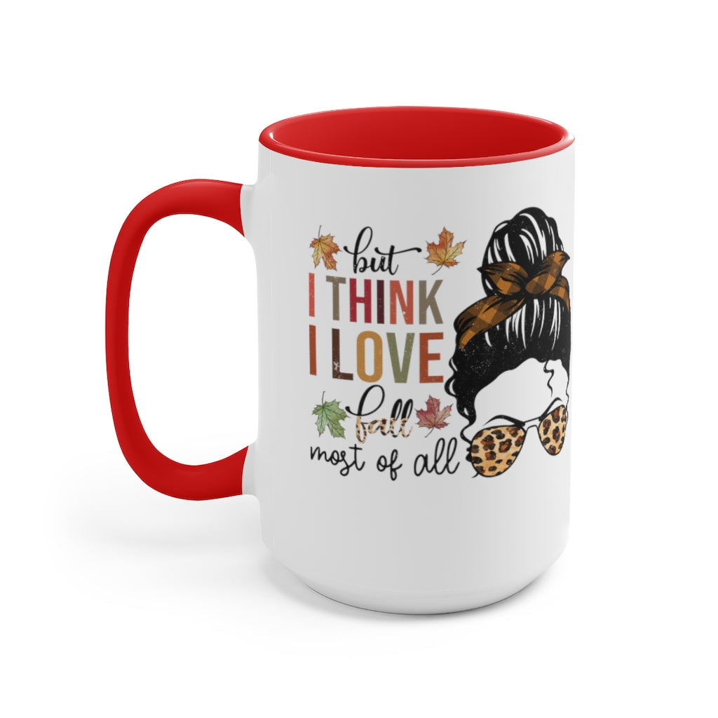 Two-Tone Coffee Mugs, 15oz