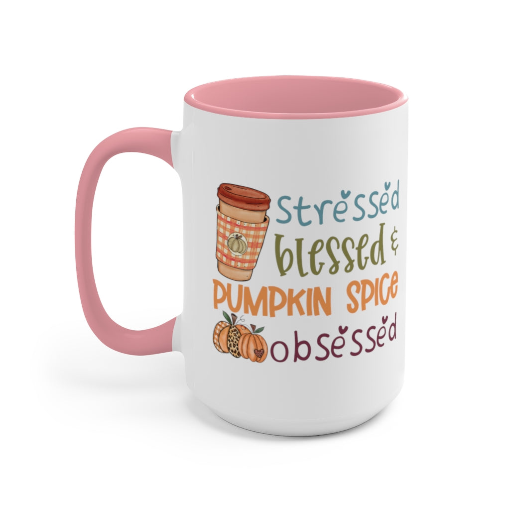 Two-Tone Coffee Mugs, 15oz