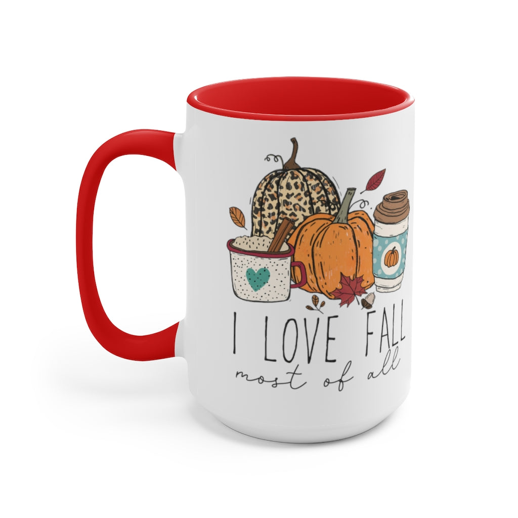 Two-Tone Coffee Mugs, 15oz