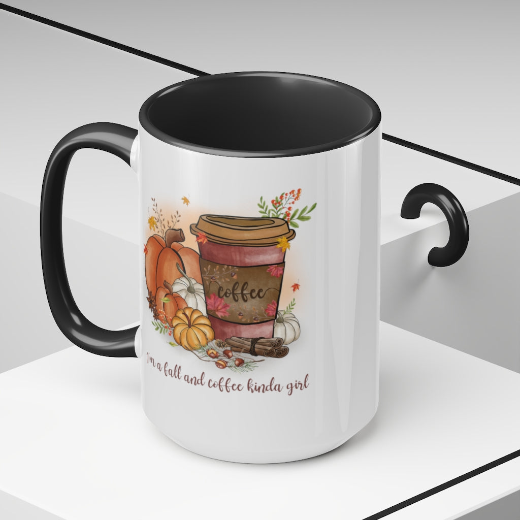 Two-Tone Coffee Mugs, 15oz