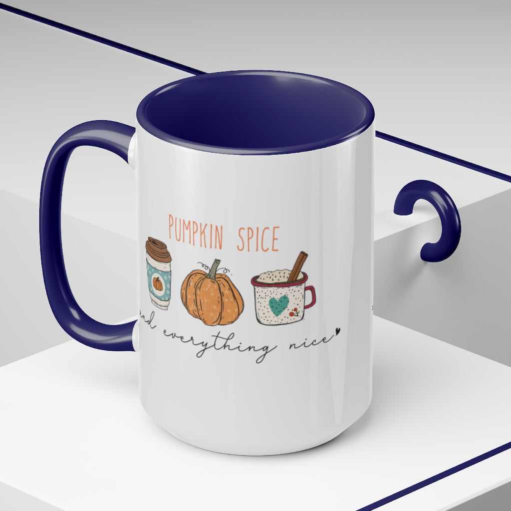 Two-Tone Coffee Mugs, 15oz