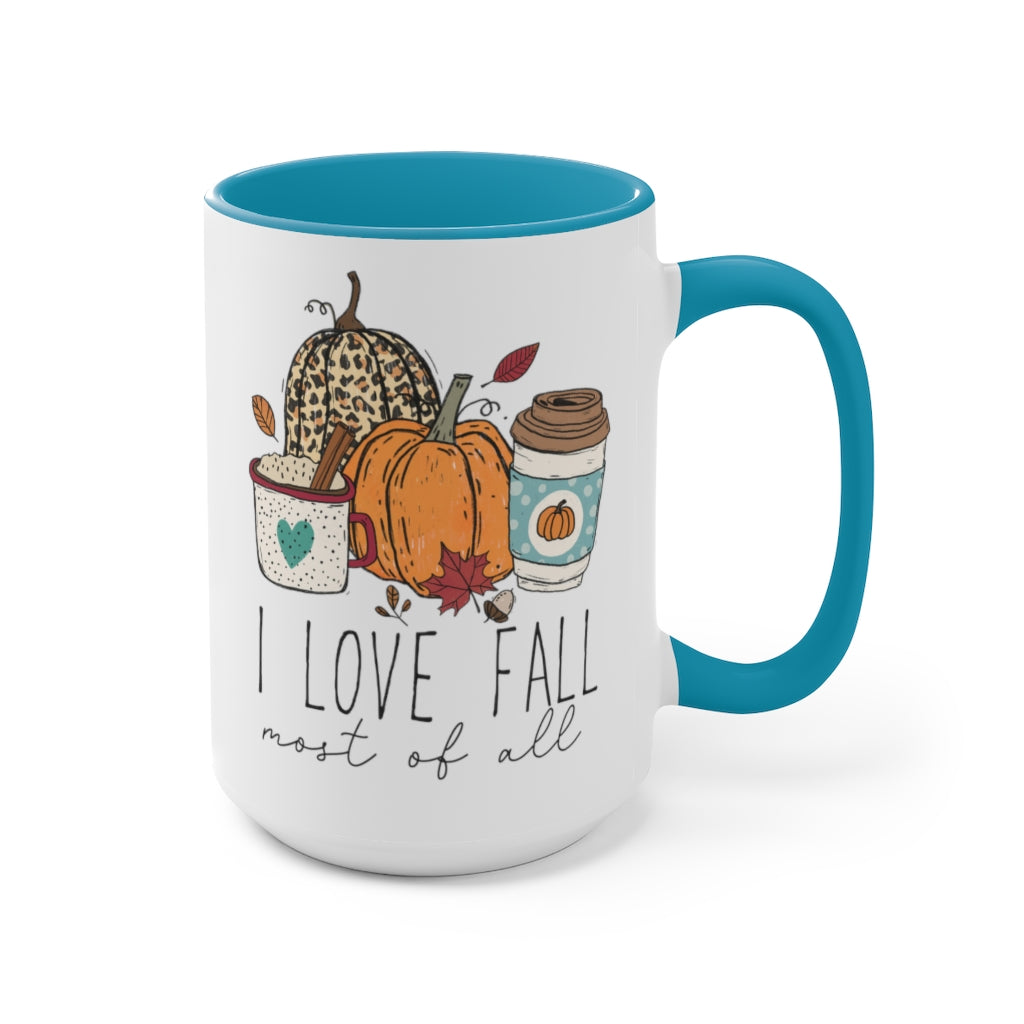 Two-Tone Coffee Mugs, 15oz
