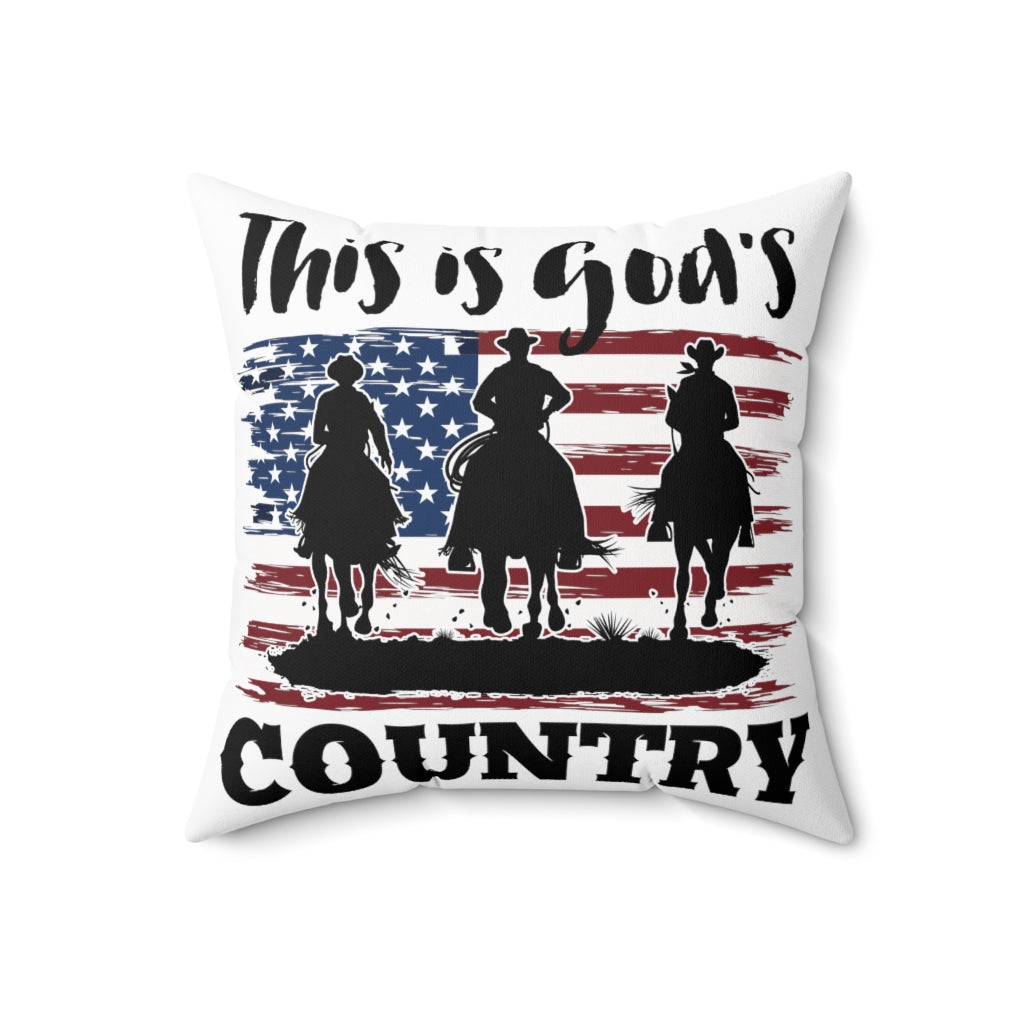 Spun Polyester Square Pillow