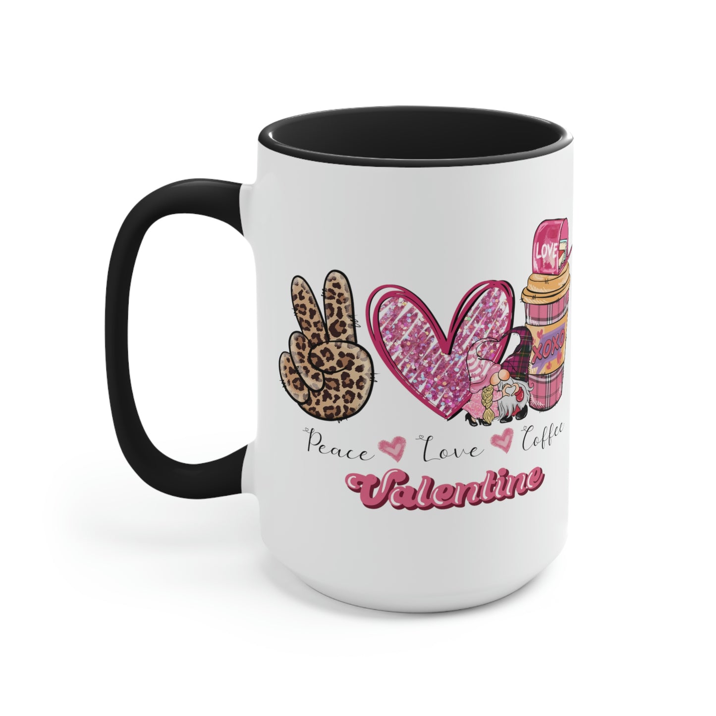 Two-Tone Coffee Mugs, 15oz