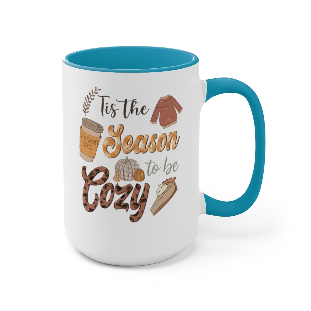 Two-Tone Coffee Mugs, 15oz