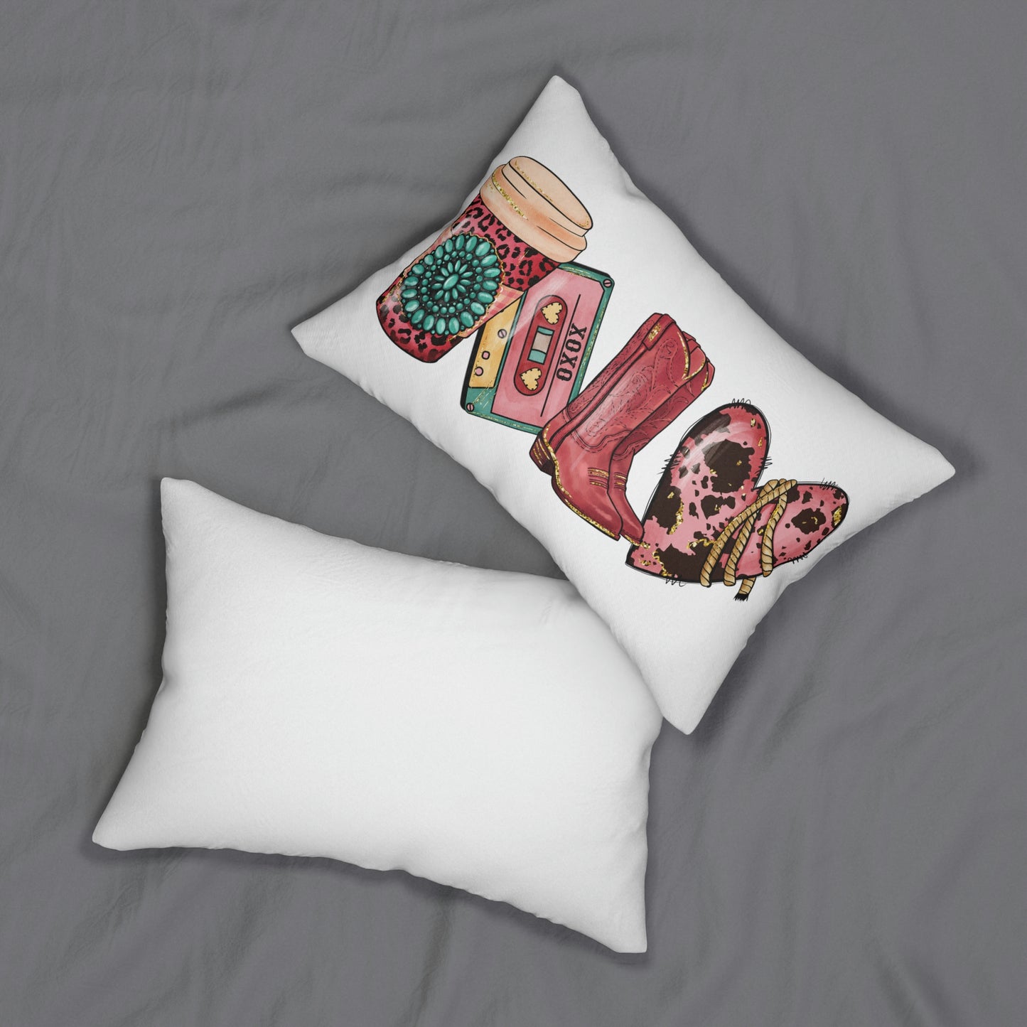 Spun Polyester Lumbar Pillow