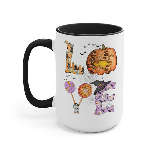 Two-Tone Coffee Mugs, 15oz
