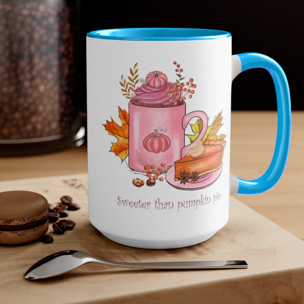 Two-Tone Coffee Mugs, 15oz