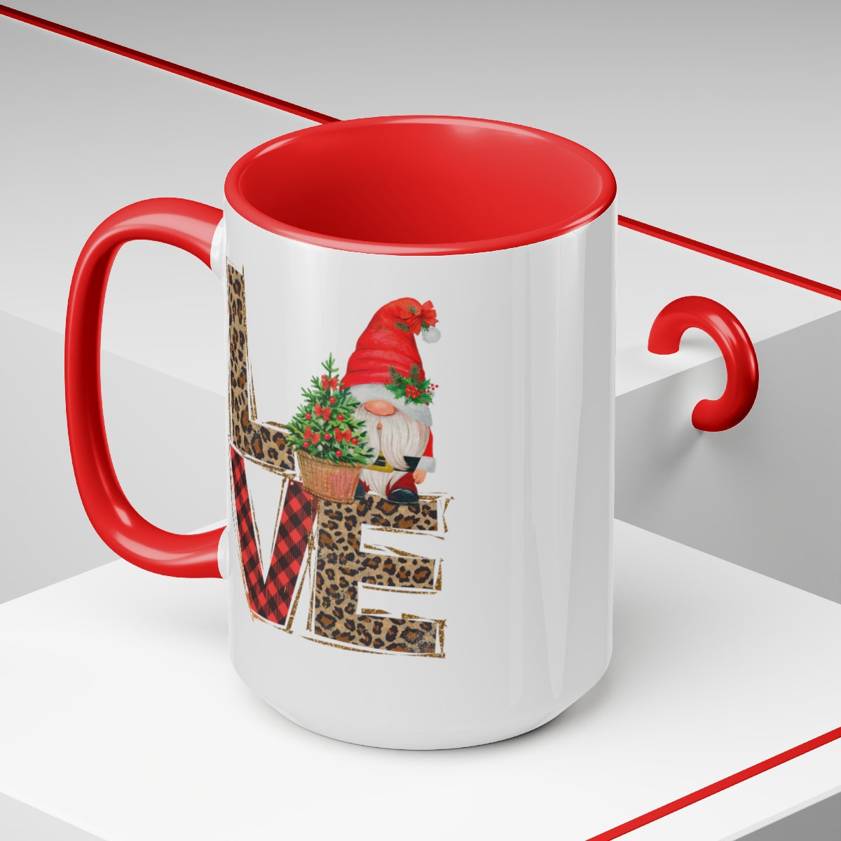 Two-Tone Coffee Mugs, 15oz