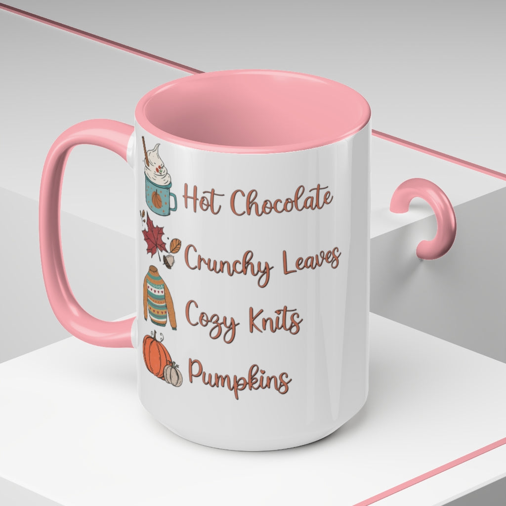 Two-Tone Coffee Mugs, 15oz