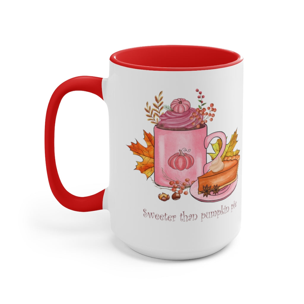 Two-Tone Coffee Mugs, 15oz