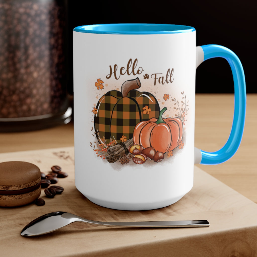 Two-Tone Coffee Mugs, 15oz