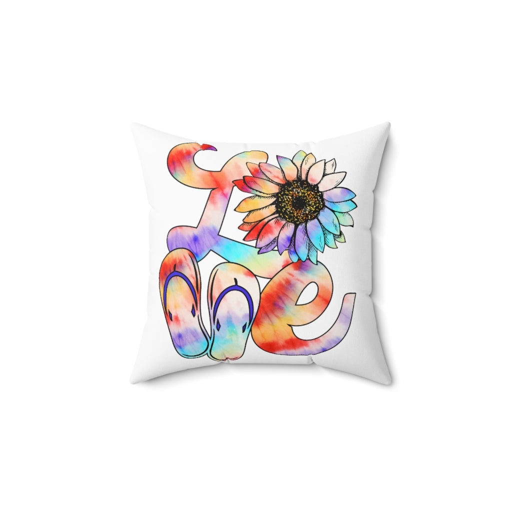 Spun Polyester Square Pillow