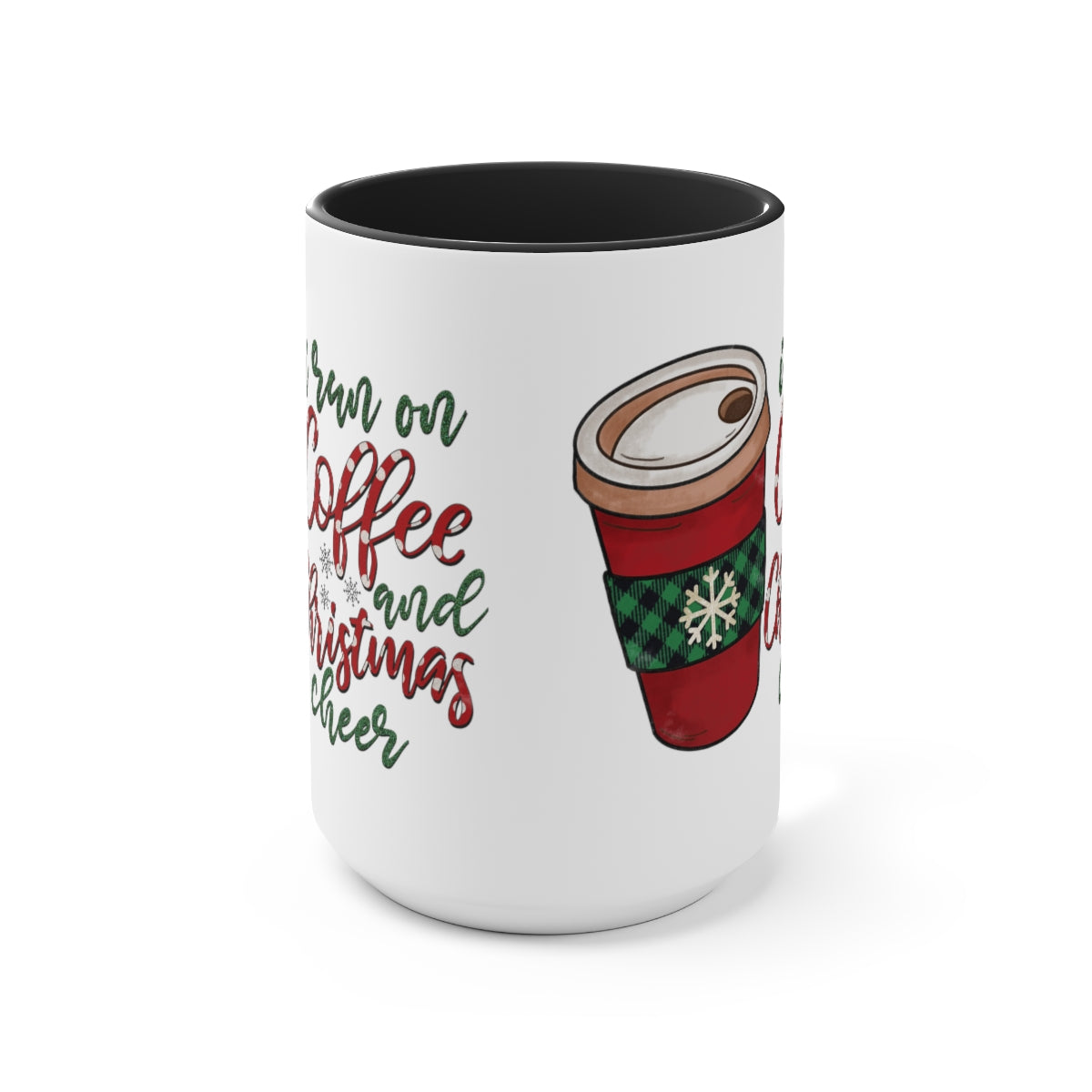 Two-Tone Coffee Mugs, 15oz