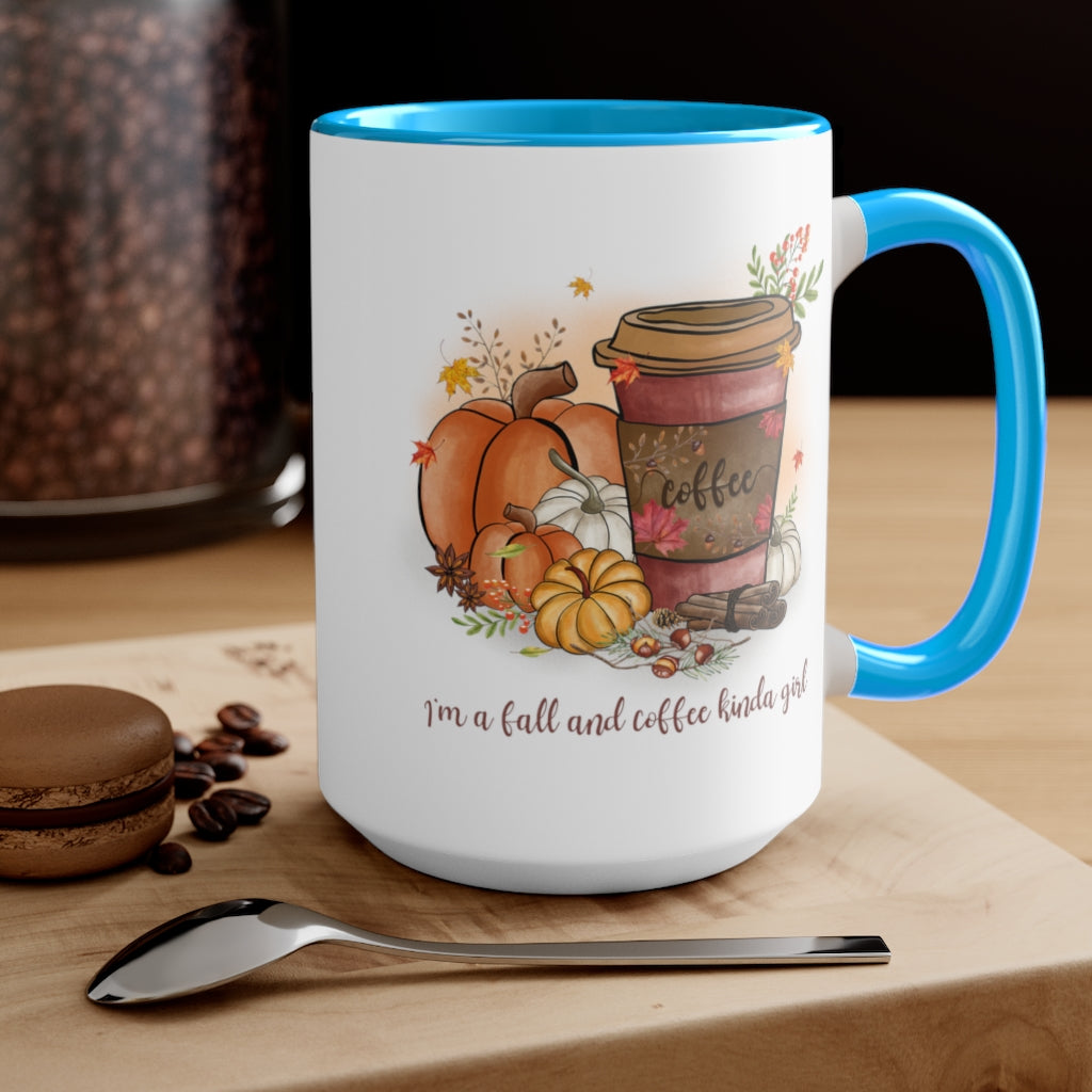 Two-Tone Coffee Mugs, 15oz