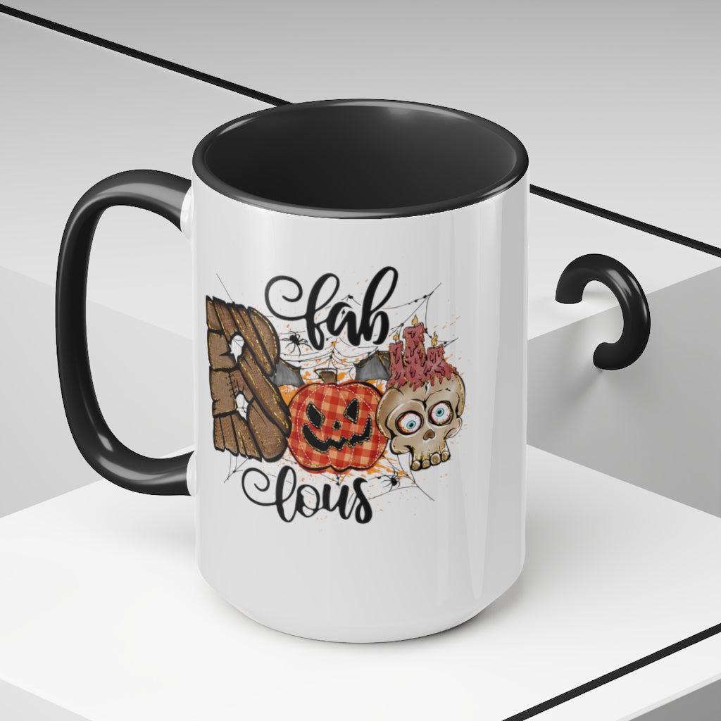 Two-Tone Coffee Mugs, 15oz