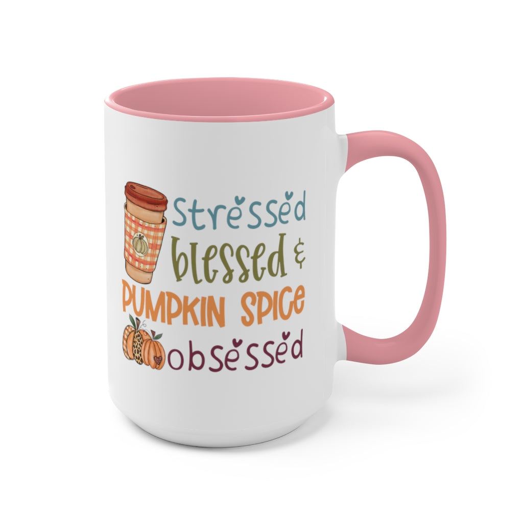 Two-Tone Coffee Mugs, 15oz