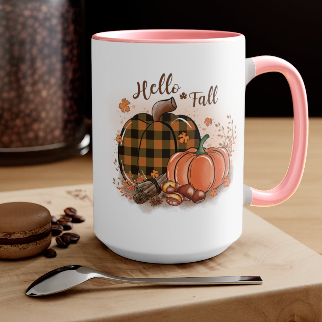 Two-Tone Coffee Mugs, 15oz