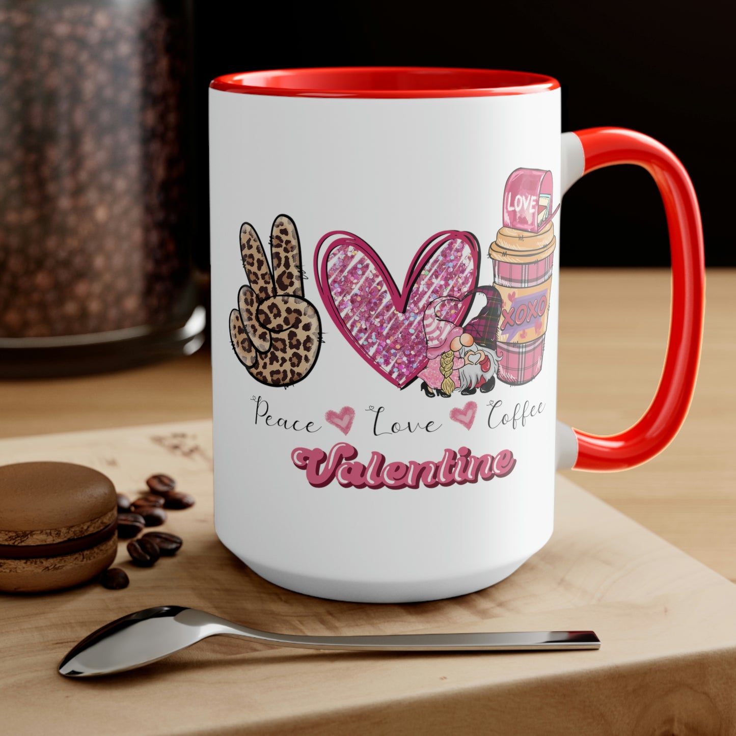 Two-Tone Coffee Mugs, 15oz