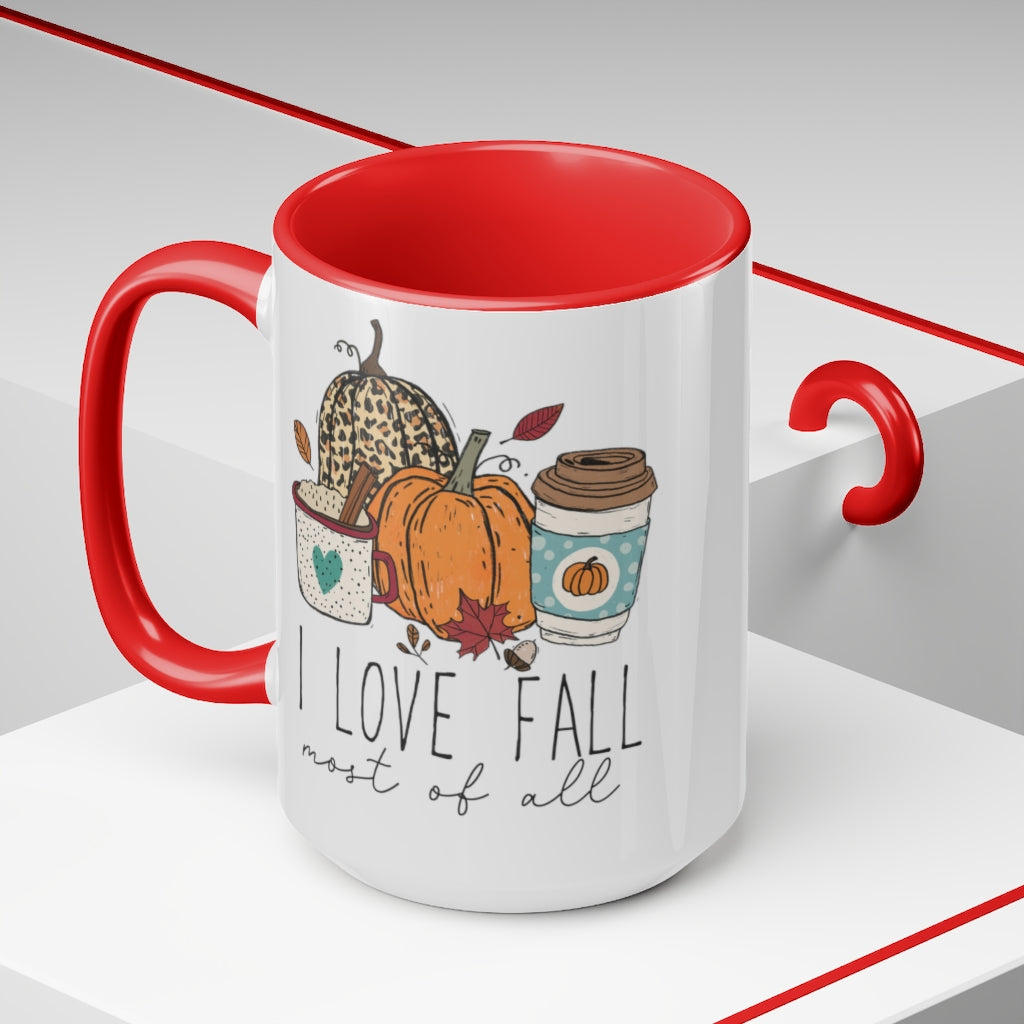 Two-Tone Coffee Mugs, 15oz