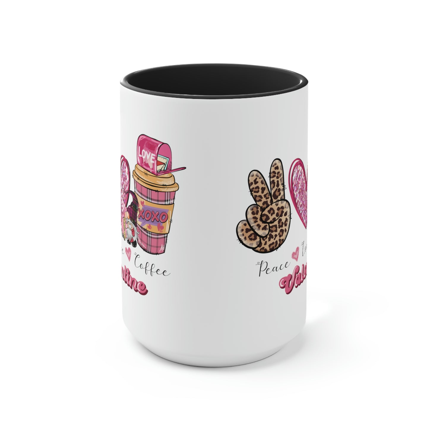 Two-Tone Coffee Mugs, 15oz