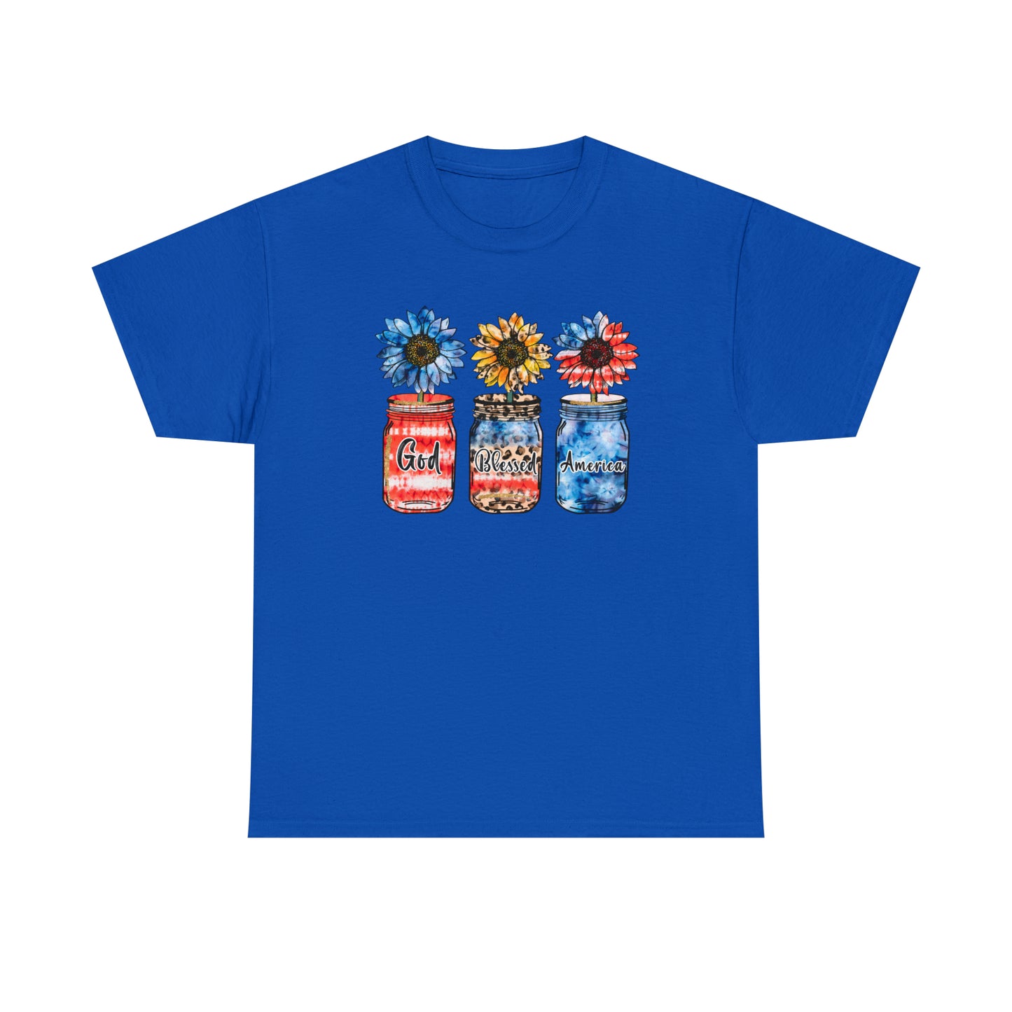 Stars & Stripes Mason Jar Heavy Cotton Tee