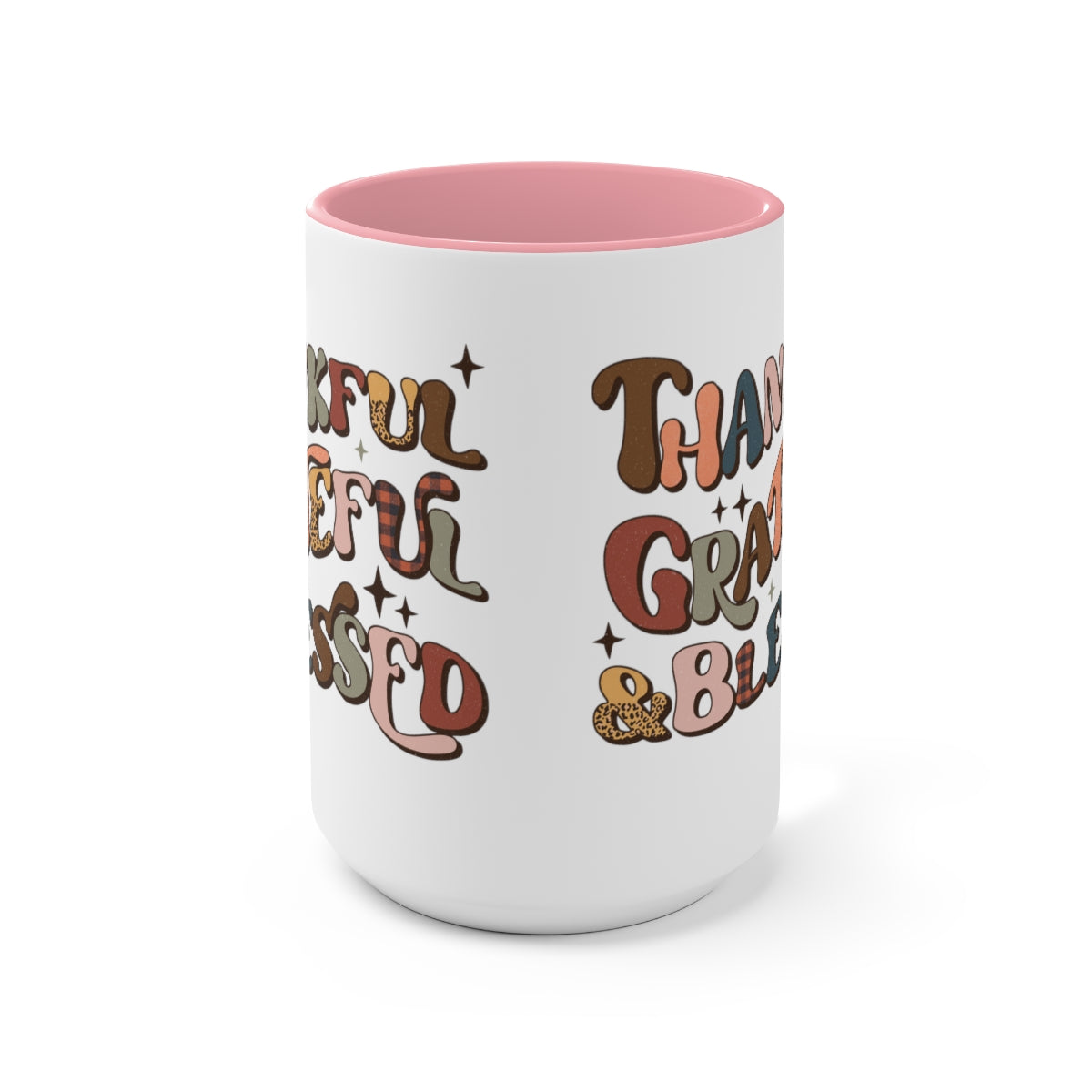 Two-Tone Coffee Mugs, 15oz