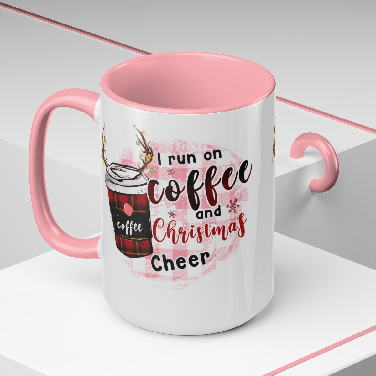Two-Tone Coffee Mugs, 15oz