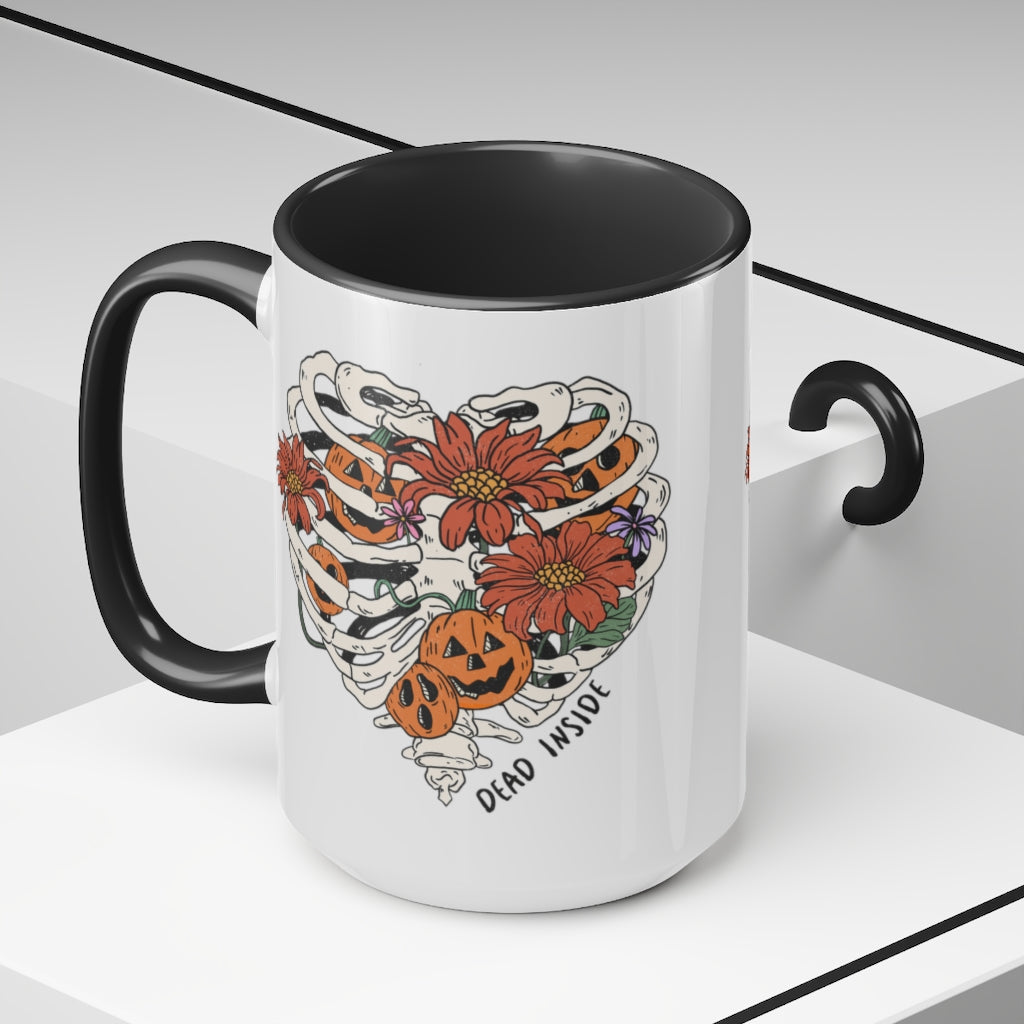 Two-Tone Coffee Mugs, 15oz