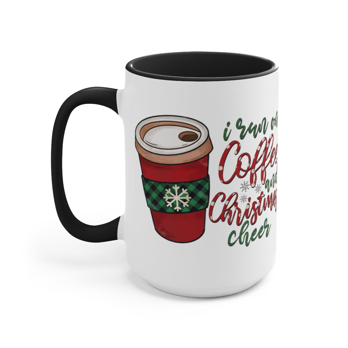 Two-Tone Coffee Mugs, 15oz