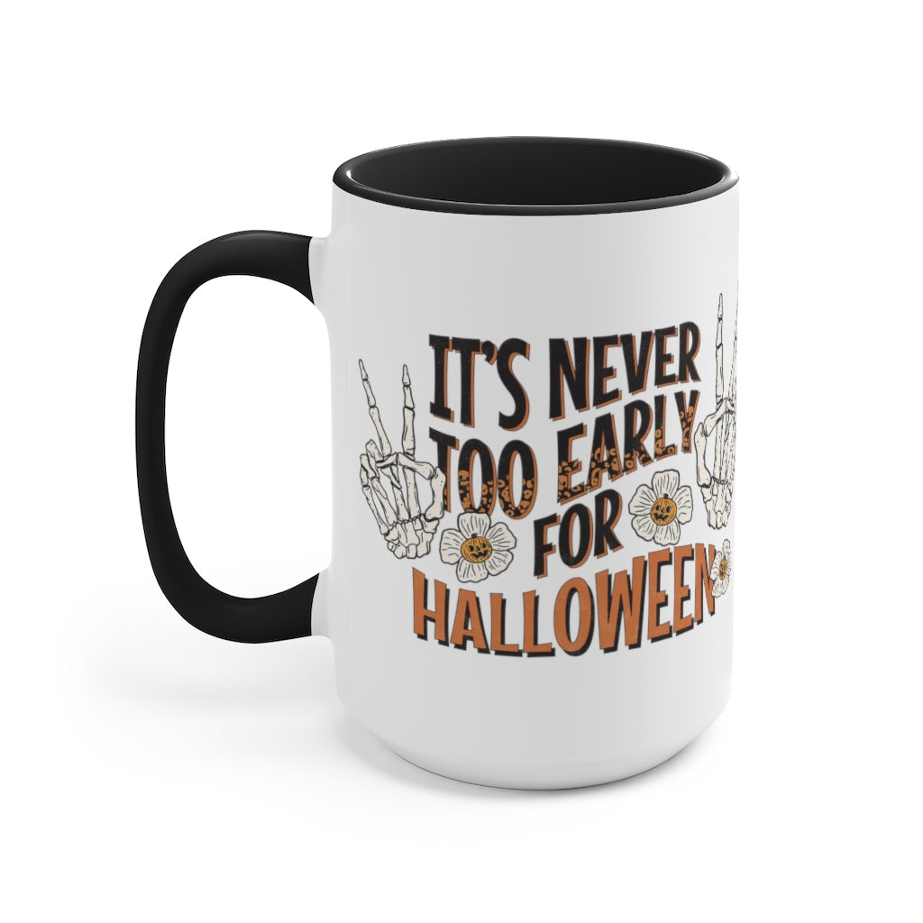 Two-Tone Coffee Mugs, 15oz
