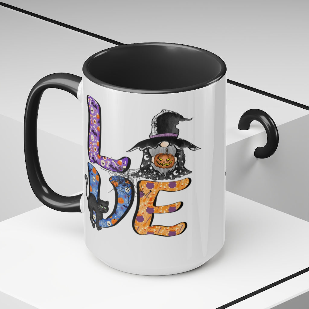 Two-Tone Coffee Mugs, 15oz