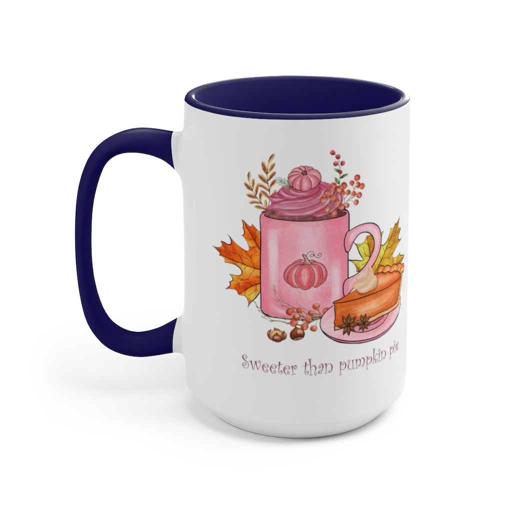 Two-Tone Coffee Mugs, 15oz