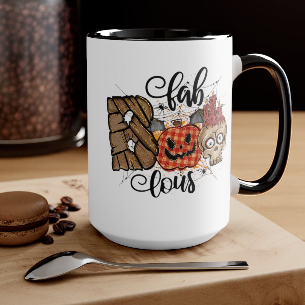 Two-Tone Coffee Mugs, 15oz