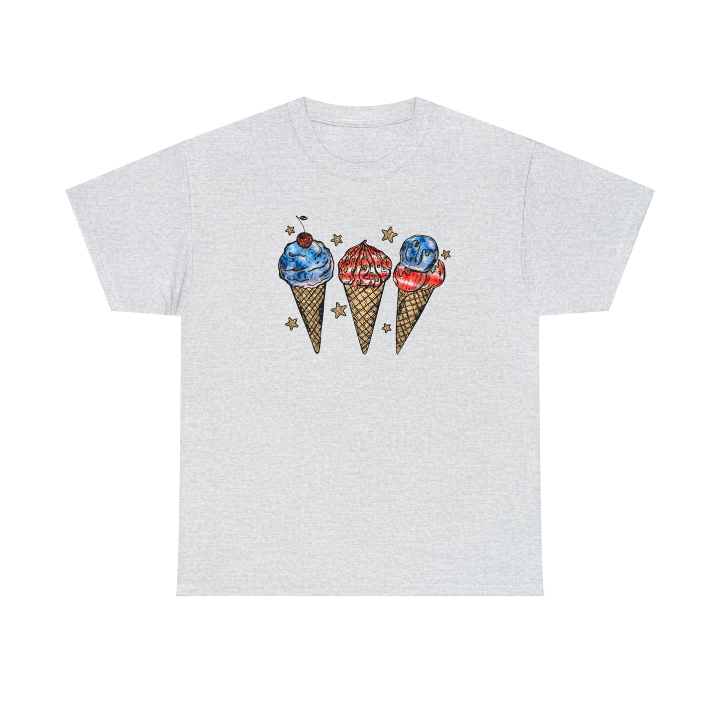 American Ice Cream Cones Graphic Tee