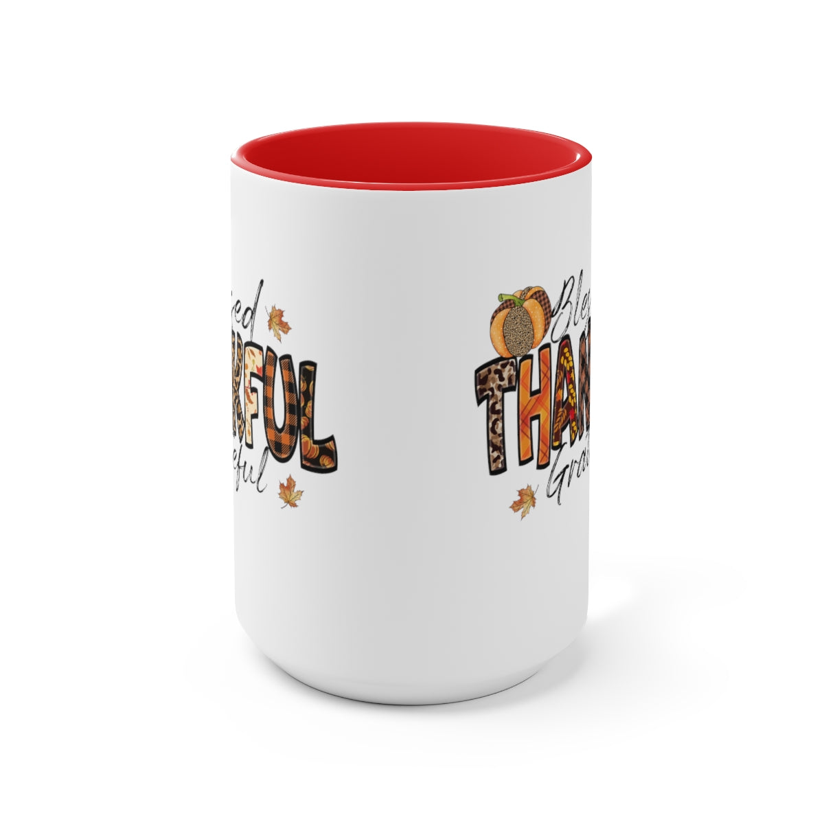 Two-Tone Coffee Mugs, 15oz