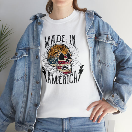 America Skull Graphic Tee