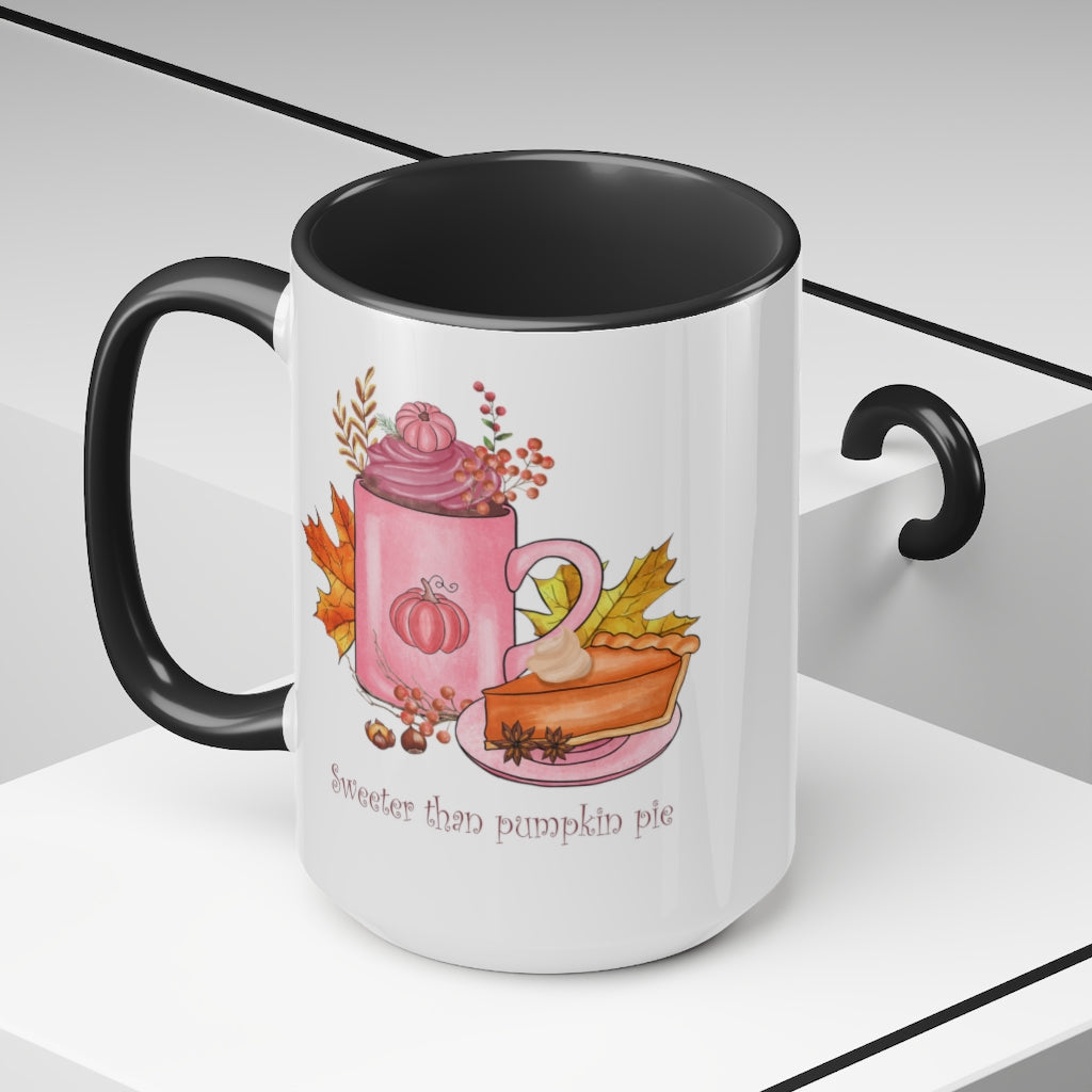 Two-Tone Coffee Mugs, 15oz