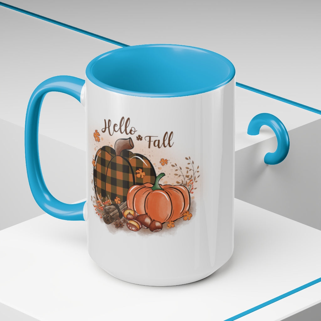 Two-Tone Coffee Mugs, 15oz