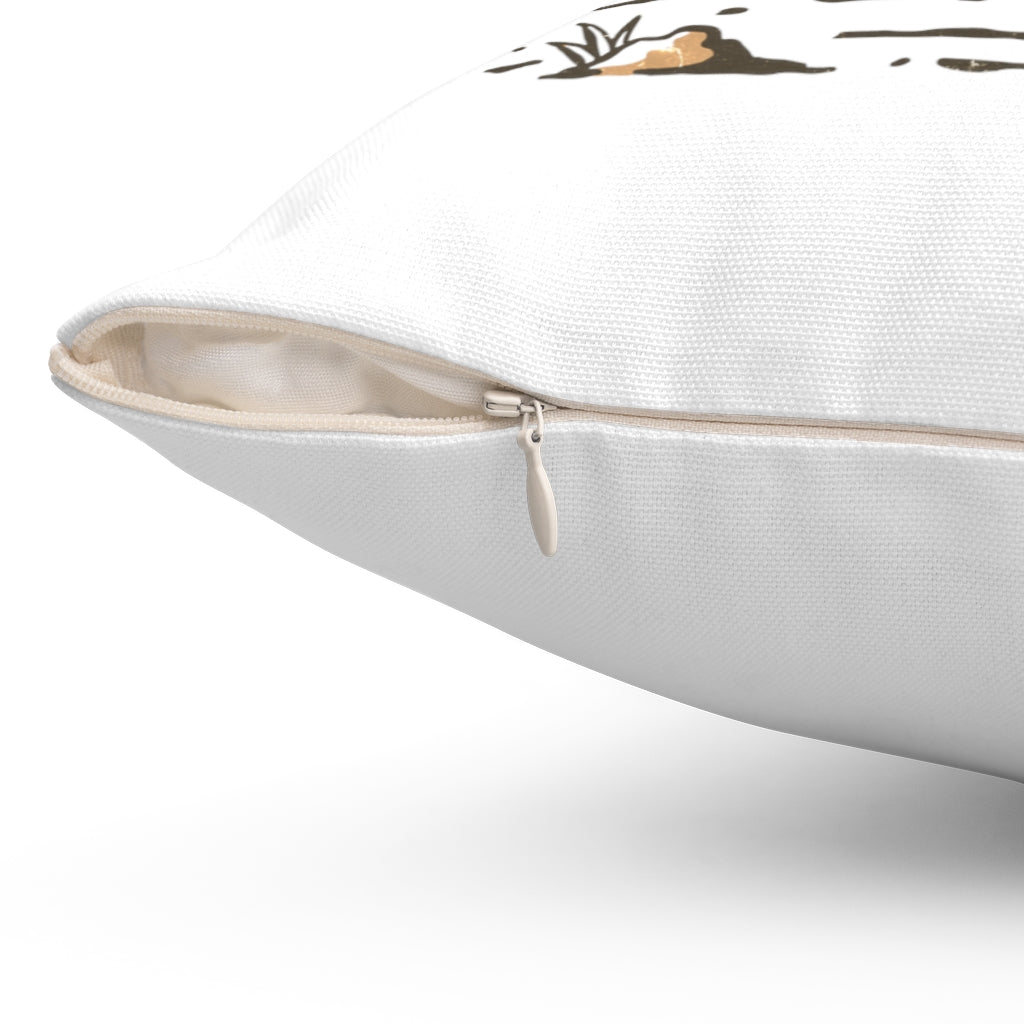 Spun Polyester Square Pillow