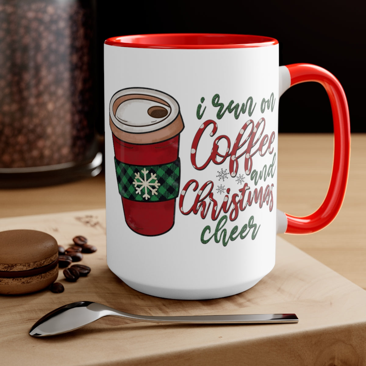 Two-Tone Coffee Mugs, 15oz