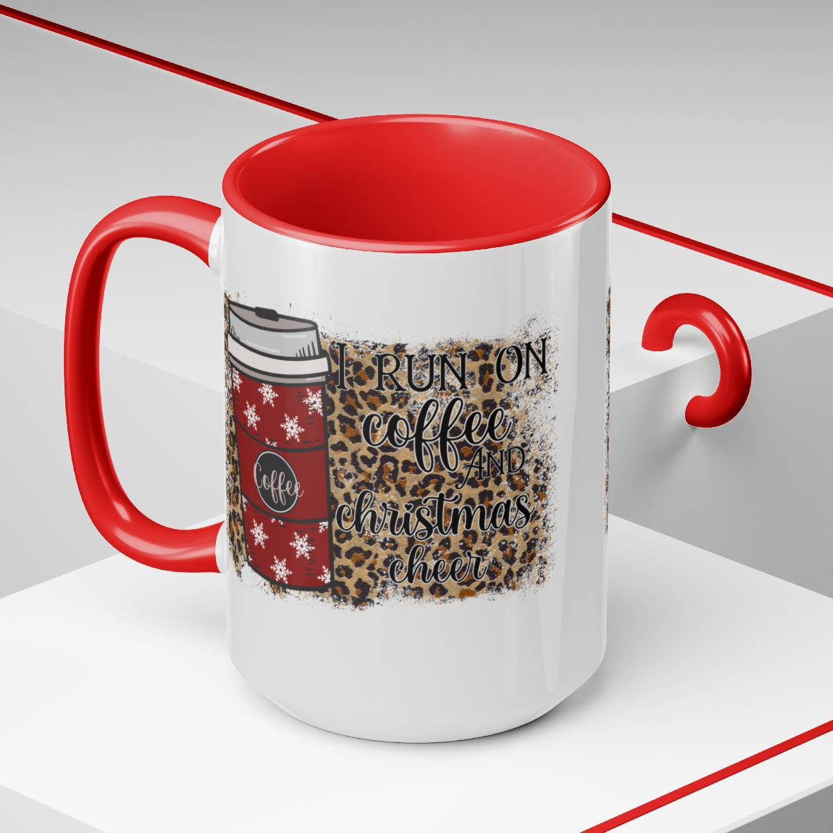 Two-Tone Coffee Mugs, 15oz