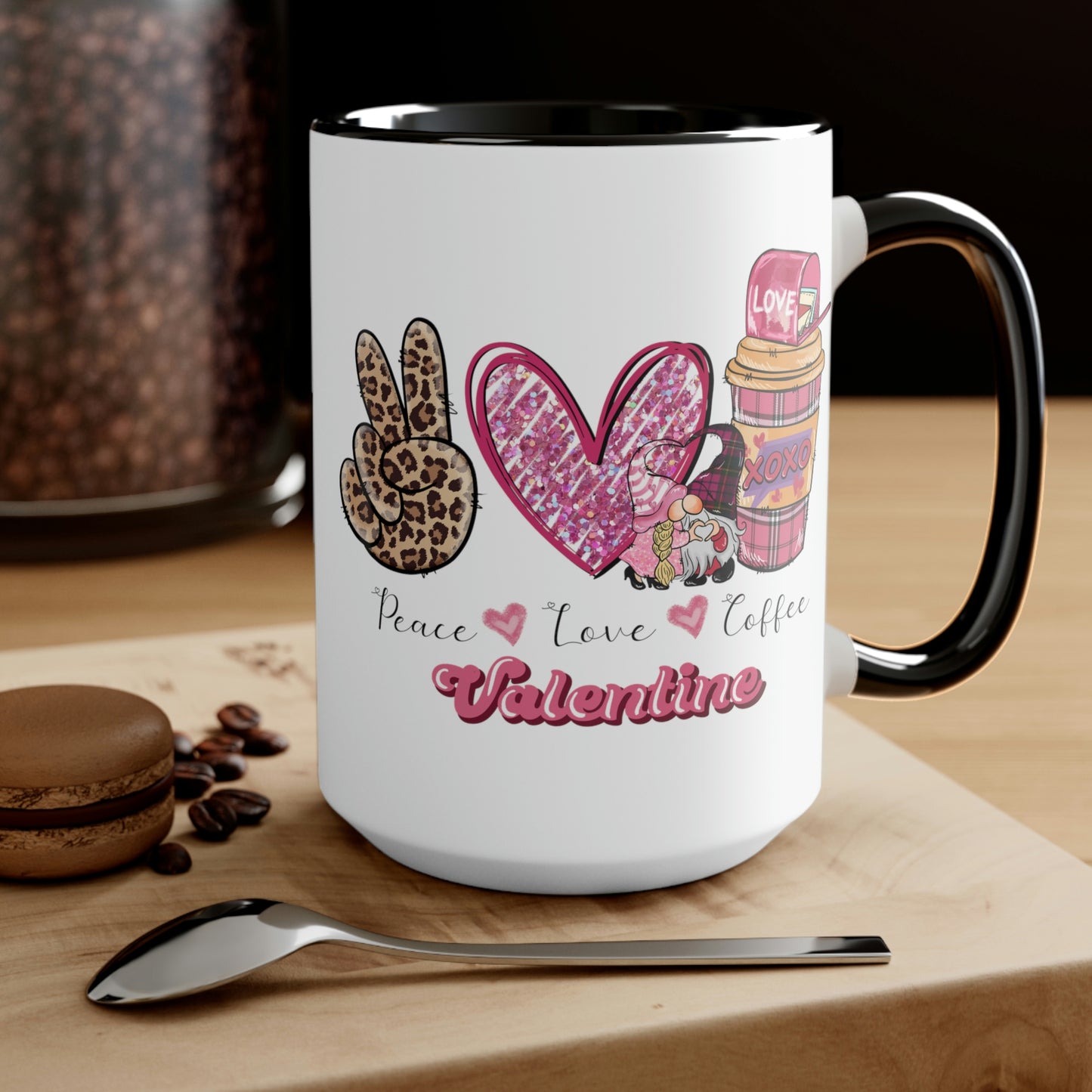 Two-Tone Coffee Mugs, 15oz