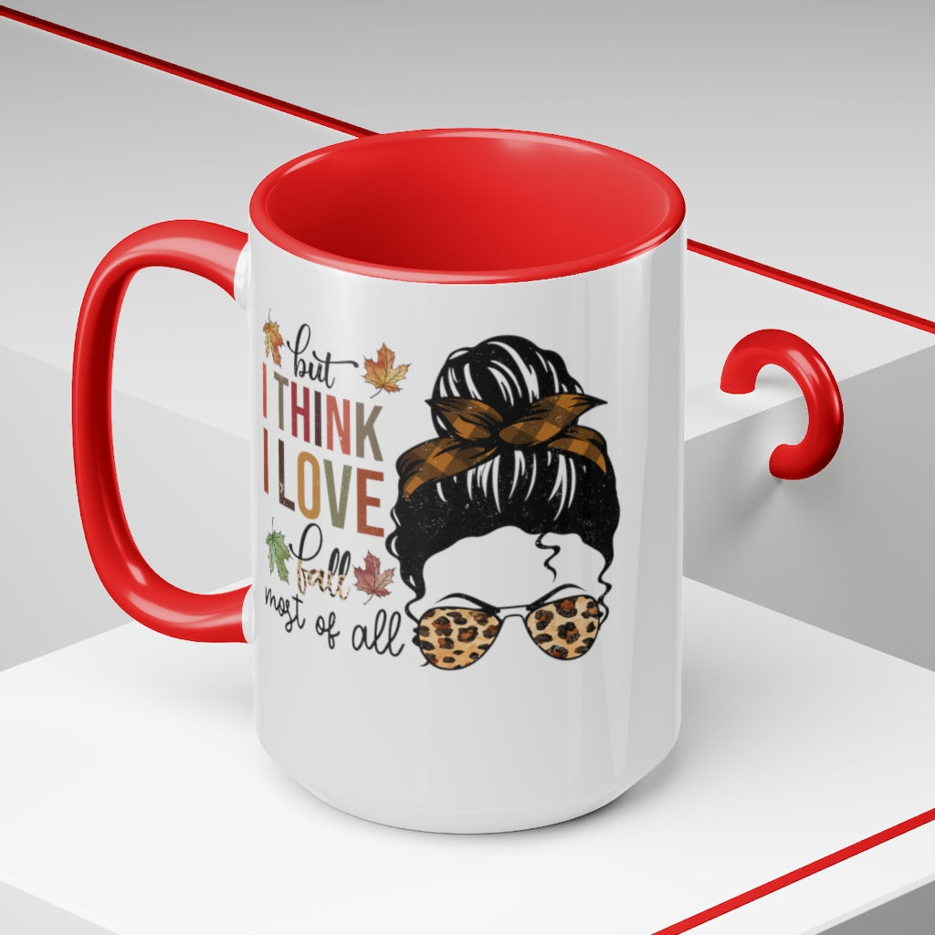 Two-Tone Coffee Mugs, 15oz