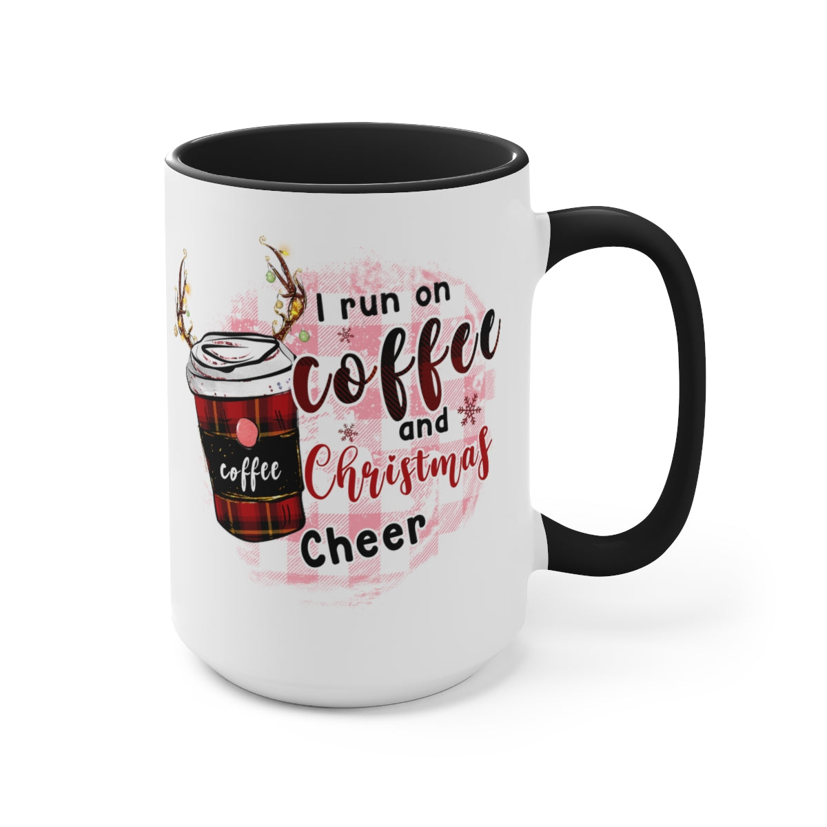 Two-Tone Coffee Mugs, 15oz