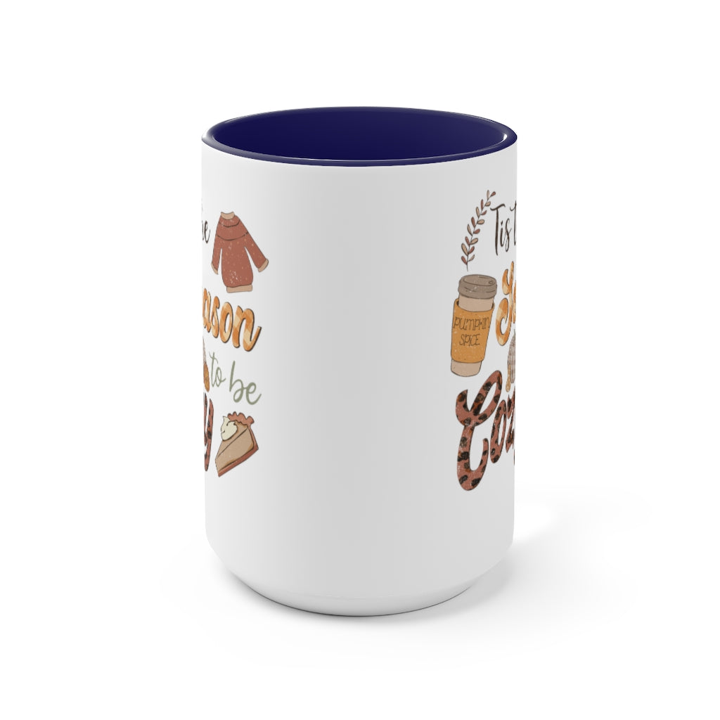 Two-Tone Coffee Mugs, 15oz