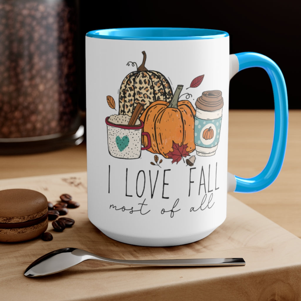 Two-Tone Coffee Mugs, 15oz