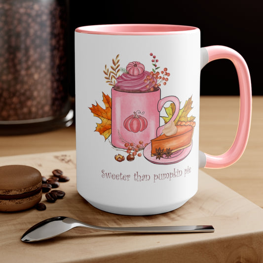 Two-Tone Coffee Mugs, 15oz